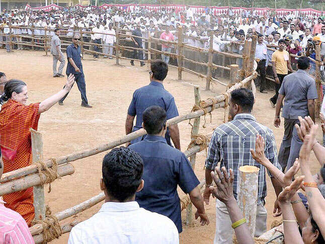 Photo - Sonia attacks BJP