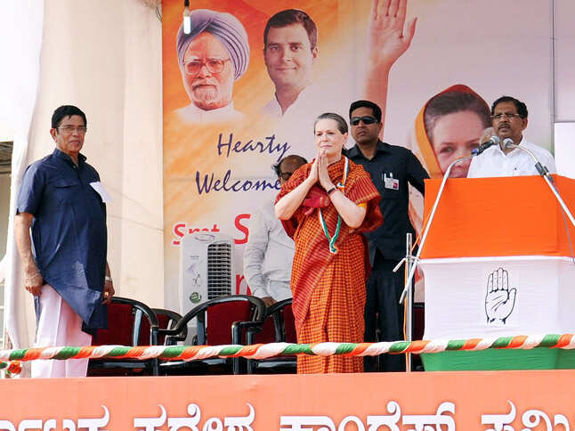 Photo - Sonia attacks BJP