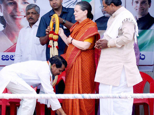Photo - Sonia attacks BJP