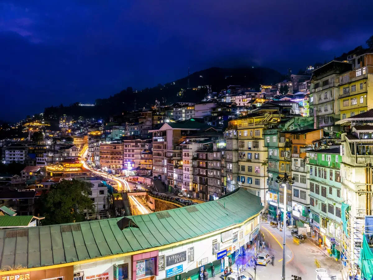 Gangtok nightview Gangtok nightview