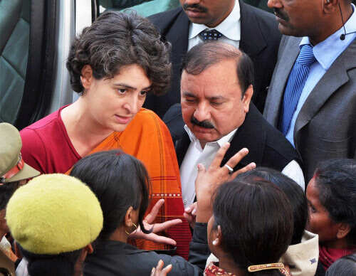 Priyanka on UP poll trail