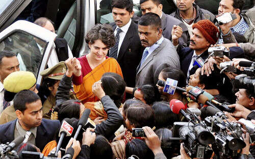 Priyanka on UP poll trail