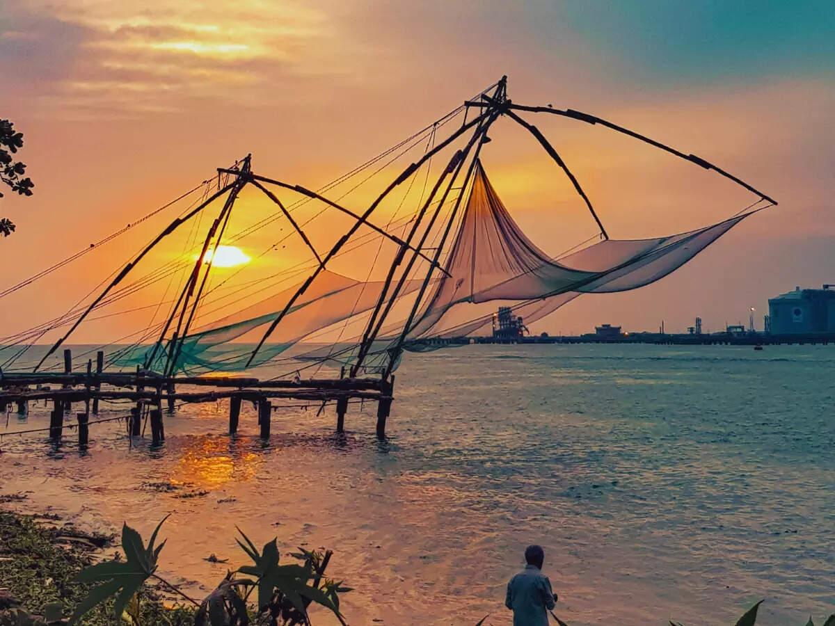 Chinese fishing net in Kochi Chinese fishing net in Kochi