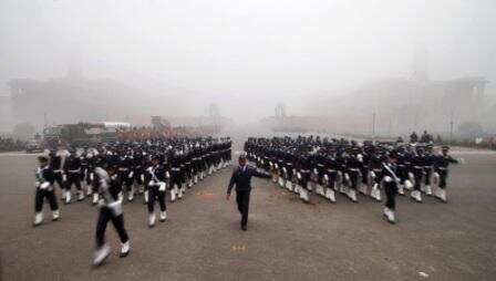 Republic Day parade rehearsal
