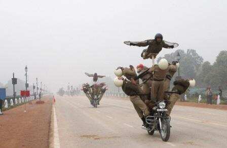 Republic Day parade rehearsal