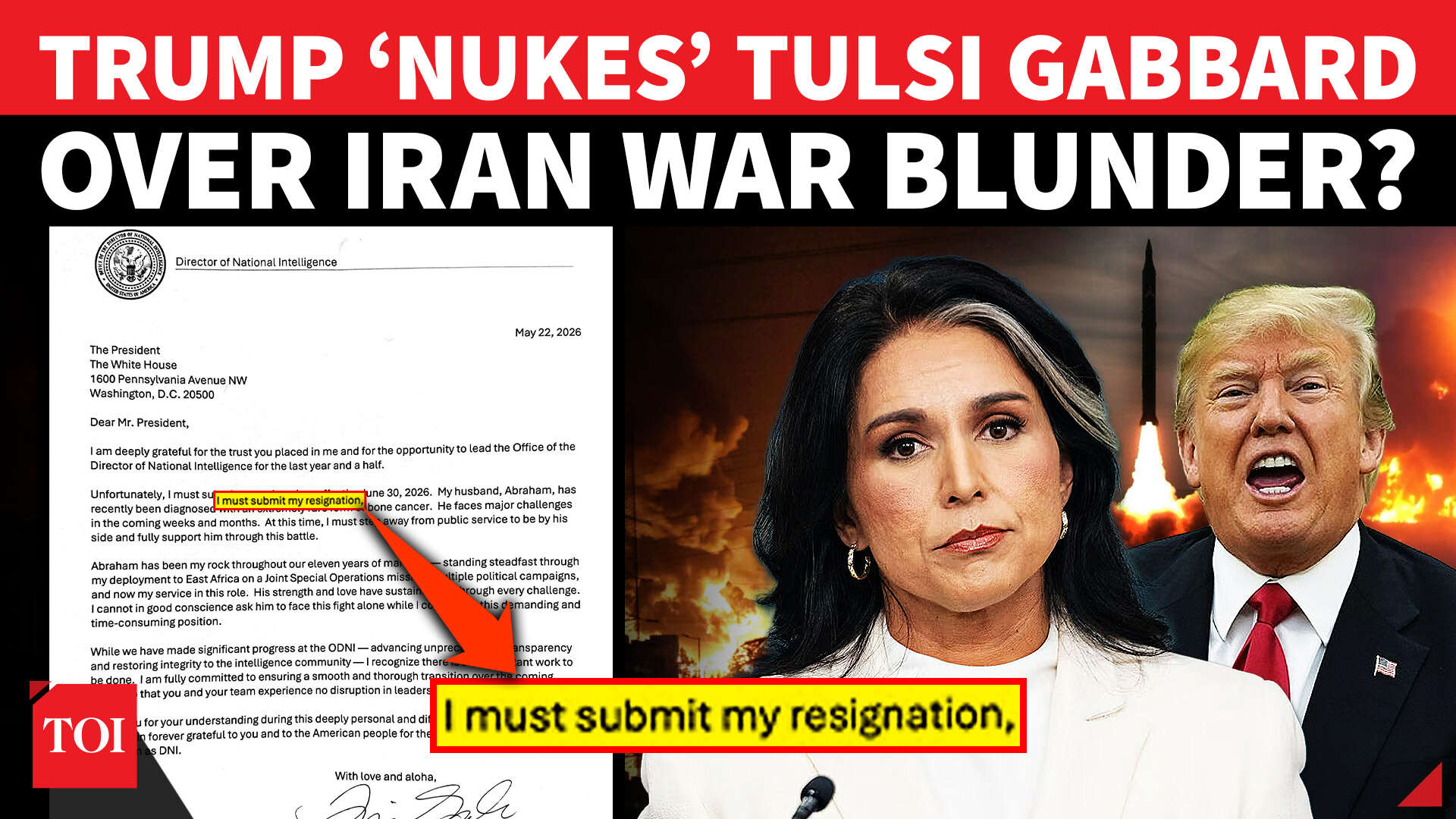 'I Must Step Away': Tulsi Gabbard Resigns As Intelligence Chief Over... | Trump Breaks Silence