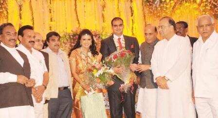 BJP bigwigs attend BSY granddaughter's wedding