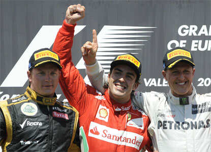 Fernando Alonso wins European Grand Prix