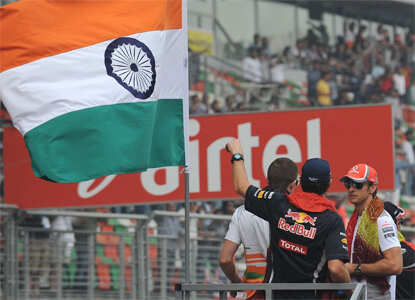 Grid Parade at Formula One Indian Grand Prix