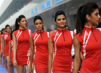 Grid Parade at Formula One Indian Grand Prix