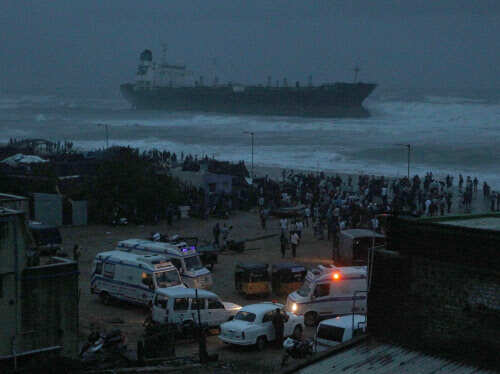 Cyclone Nilam hits TN, Andhra