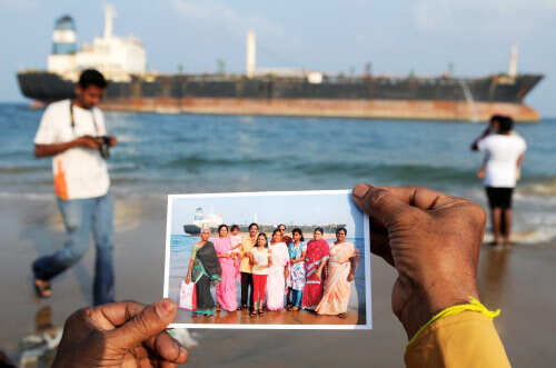 Grounded ship Pratibha Cauvery awaits salvage