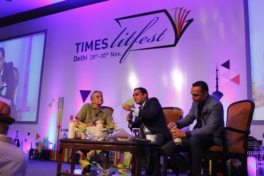 Upamanyu and Rahul in conversation with Nalin