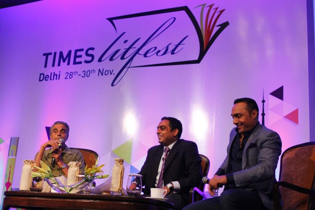 Upamanyu and Rahul in conversation with Nalin