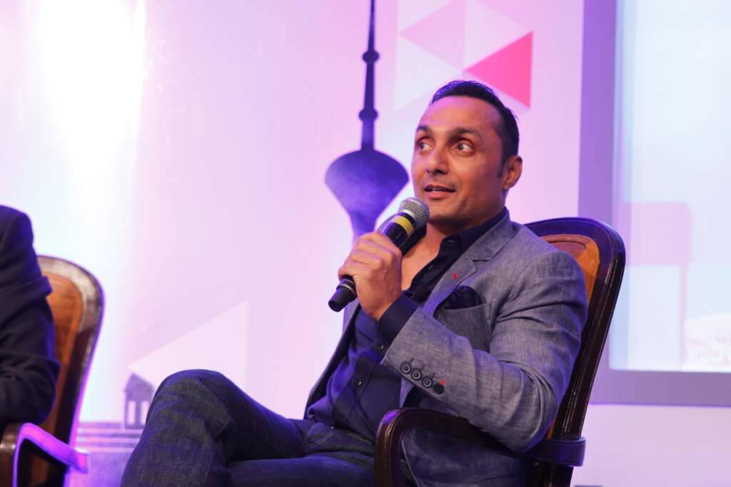 Upamanyu and Rahul in conversation with Nalin
