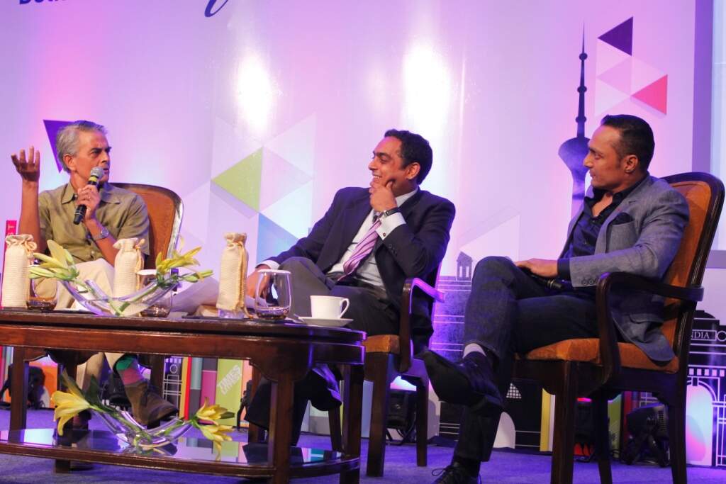 Upamanyu and Rahul in conversation with Nalin