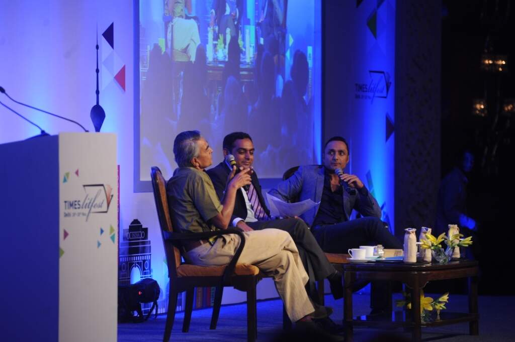 Upamanyu and Rahul in conversation with Nalin