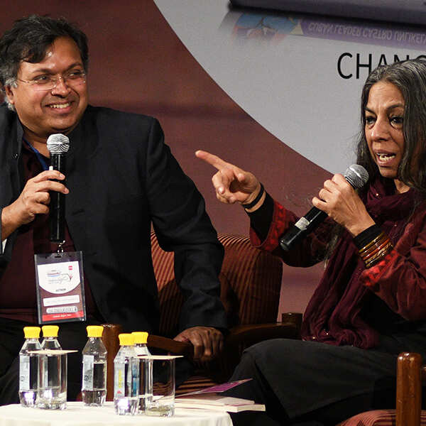 Devdutt Pattanaik and Urvashi Butalia