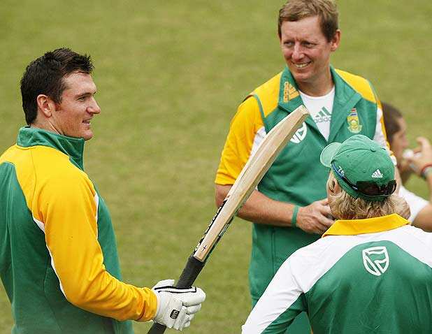 South Africa-Netherlands practice session