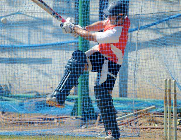 England-South Africa practice session