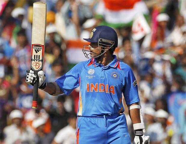 Sachin Tendulkar enroute his 48th ton