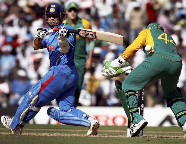 Sachin Tendulkar enroute his 48th ton