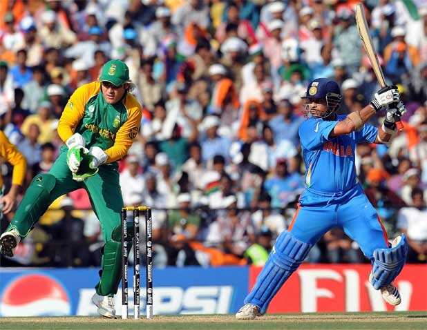 Sachin Tendulkar enroute his 48th ton