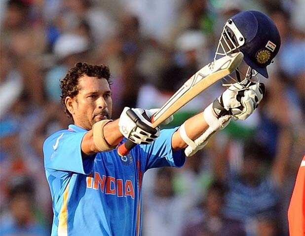 Sachin Tendulkar enroute his 48th ton