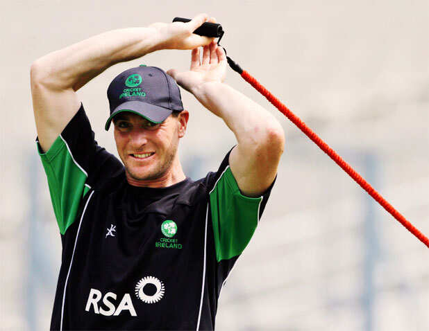 Ireland's practice session