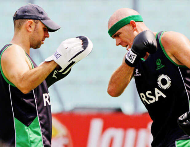 Ireland's practice session
