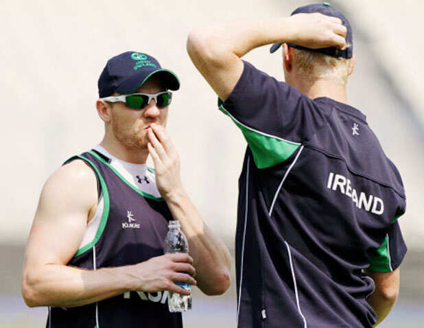 Ireland's practice session