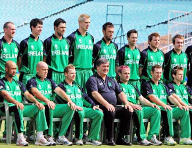 Ireland's practice session