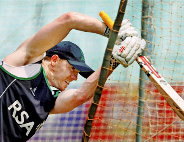 Ireland's practice session