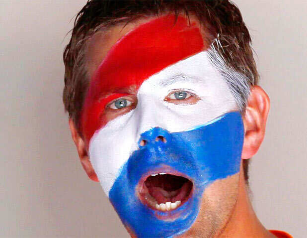 Flags and faces at World Cup