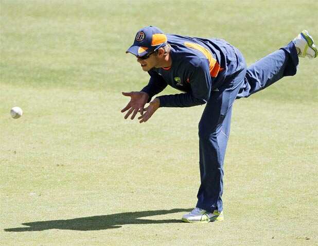 Australia's practice session