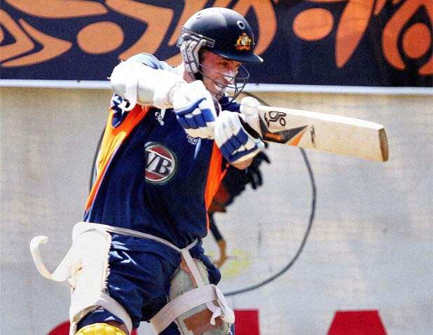 Australia's practice session