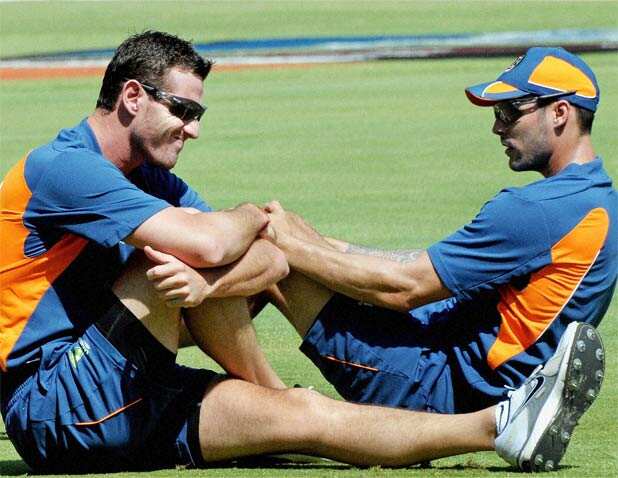 Australia's practice session