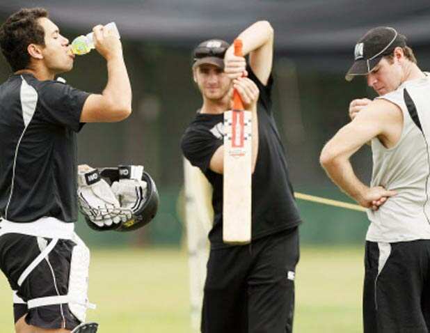 New Zealand's practice session