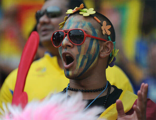 Colourful fans in Colombo