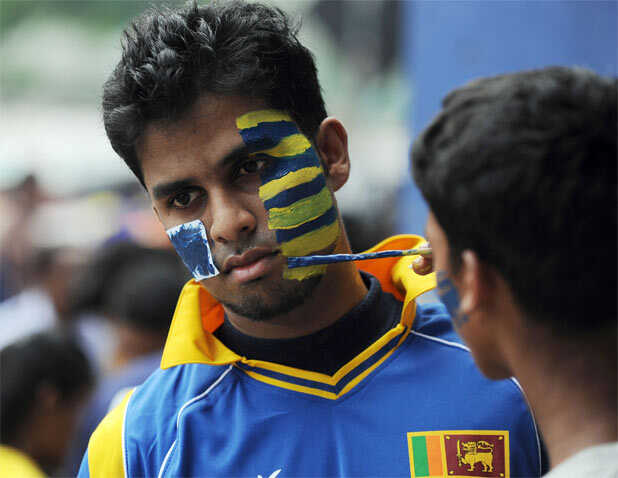 Colourful fans in Colombo
