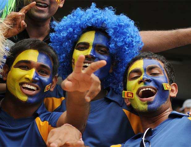 Colourful fans in Colombo