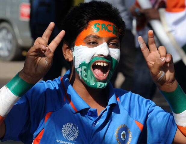Indian fans in Mohali