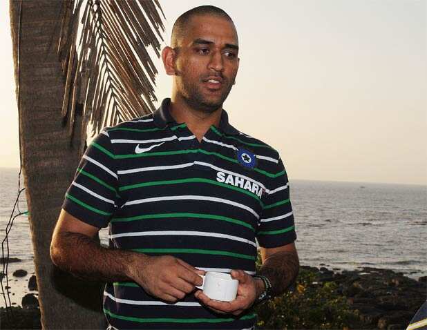 Captain cool Dhoni goes bald