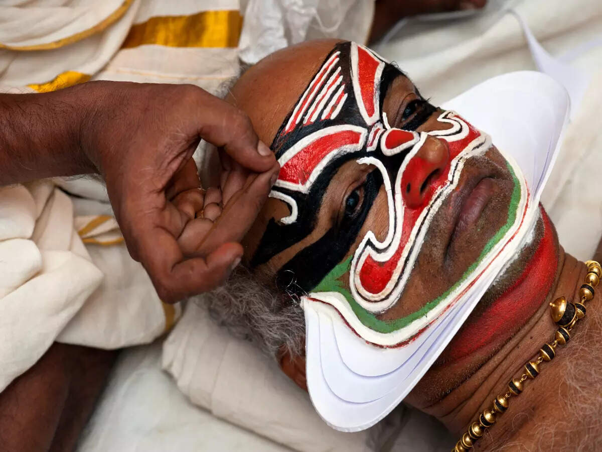 Kathakali face paint