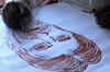 Big B fans create his portrait using their blood