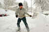 Snow becomes the show in Las Vegas