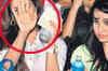 Ameesha Patel hides while seated next to Sheetal Mafatlal