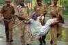 Farmers clash with police in Chandigarh
