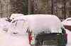 Moscow under thick blanket of snow