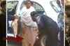 Now, SDM touches Maya's feet